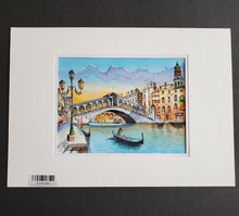 Load image into Gallery viewer, "Canale Grande Ponte di Rialto" - Watercolor (Item# it1000004)