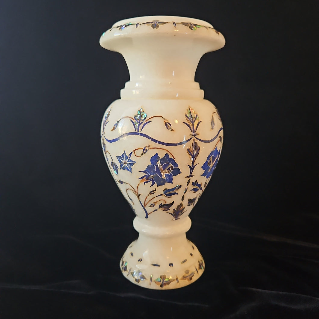 Marble Mother of Pearl inlaid Vase (Item# In200006)