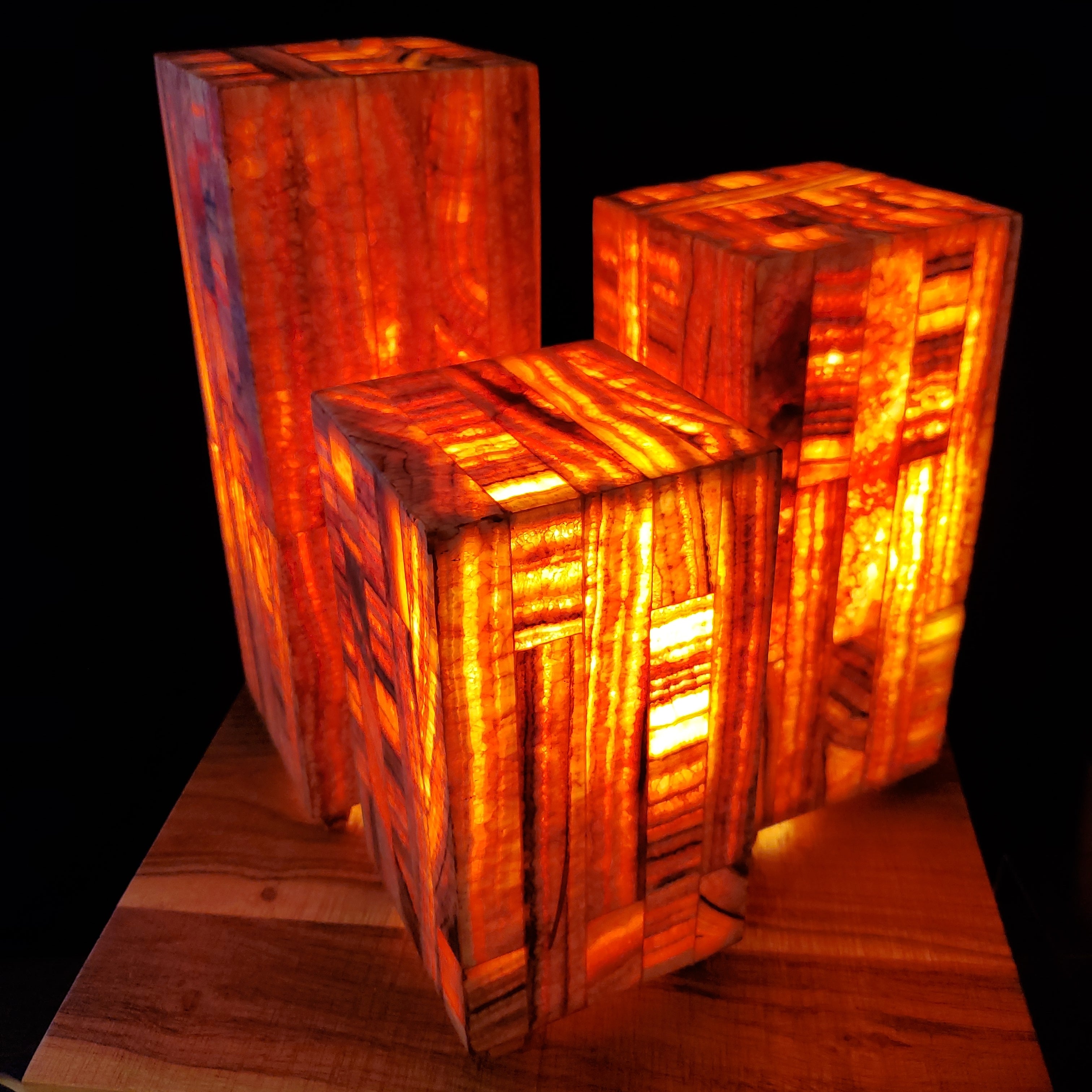 Red Mosaic Box Alabaster Lamps (set 2) – Philips Crown