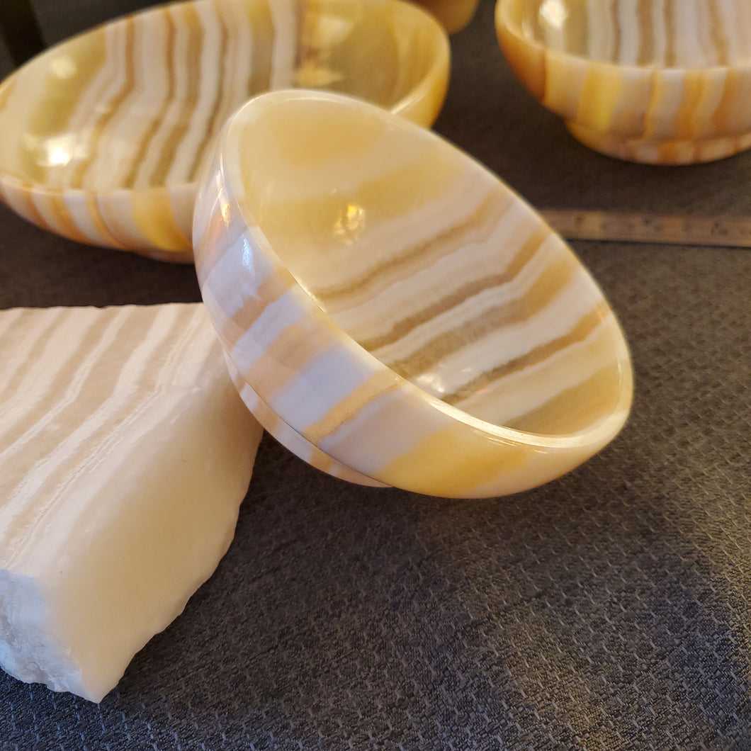 Alabaster Round Bowls (Set 2)