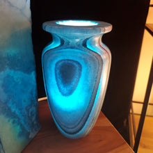 Load image into Gallery viewer, Blue &quot;In the Making&quot; Alabaster Table Lamps (set #2)
