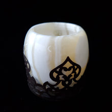 Load image into Gallery viewer, Alabaster Candle Holders with Arabian Base (Small)
