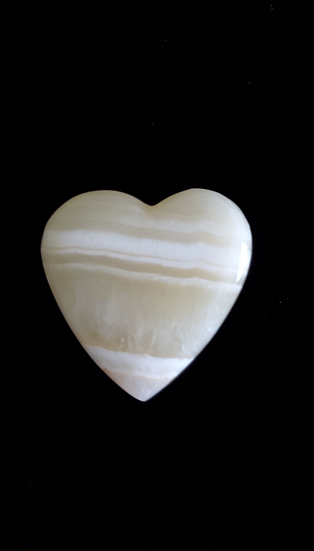 Medium Natural Alabaster Heart Shape E1000008-01